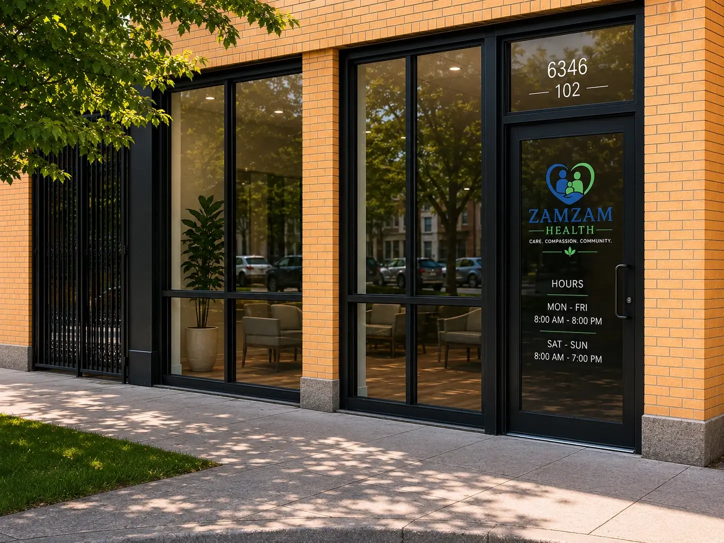 ZamZam Health clinic storefront in Chicago